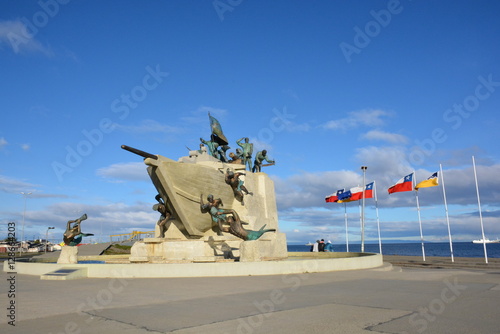 Monument and landmark in Punta Arenas Chile