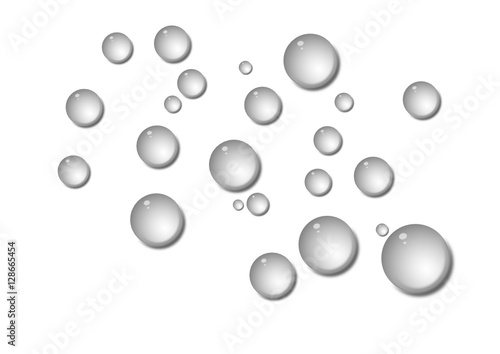 Water bubbles composition