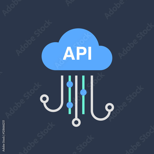 Cloud technology icon.