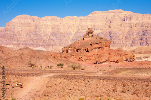 The Spiral Hill geological attraction in Timna National Park  Is