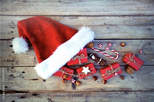 Grußkarte - Weihnachtsmütze...