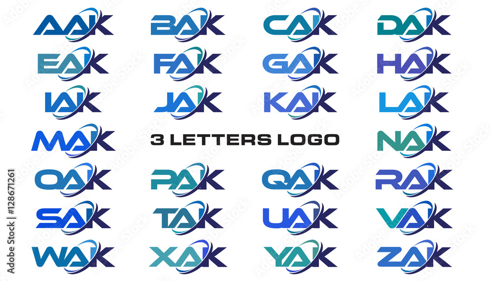 3 letters modern generic swoosh logo  AAK, BAK, CAK, DAK, EAK, FAK, GAK, HAK, IAK, JAK, KAK, LAK, MAK, NAK, OAK, PAK, QAK, RAK, SAK, TAK, UAK, VAK, WAK, XAK, YAK, ZAK