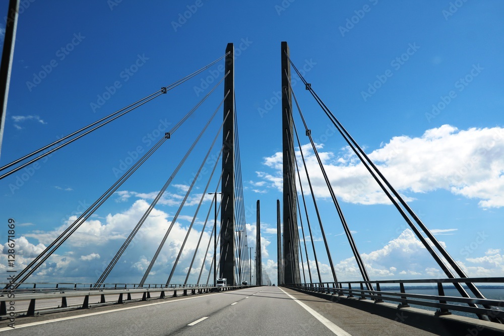 Oresund Bridge and European route E20, Scandinavia 