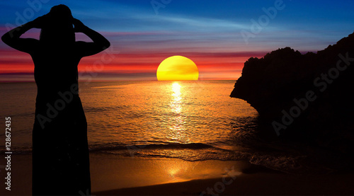 Sunset in the Caribbean