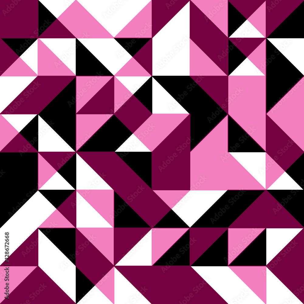 Pink seamless background with geometric shapes Pink seamless background with geometric shapes