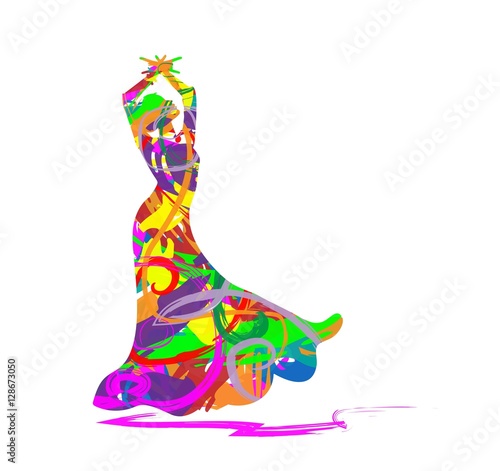 Flamenco dancer silhouette