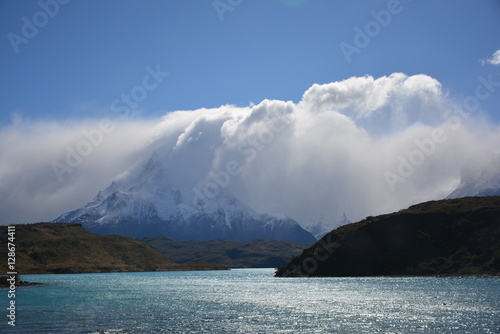 Amazing landscape of Glaciers and Mountains in Patagonia Chile © Alex