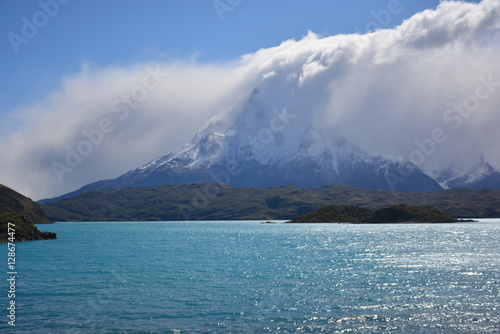 Amazing landscape of Glaciers and Mountains in Patagonia Chile