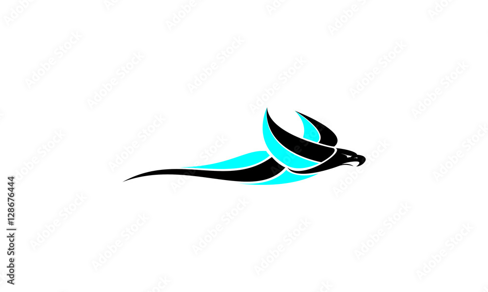 Fototapeta premium eagle fighter 2 vector