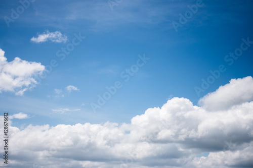 Clouds with blue sky background.