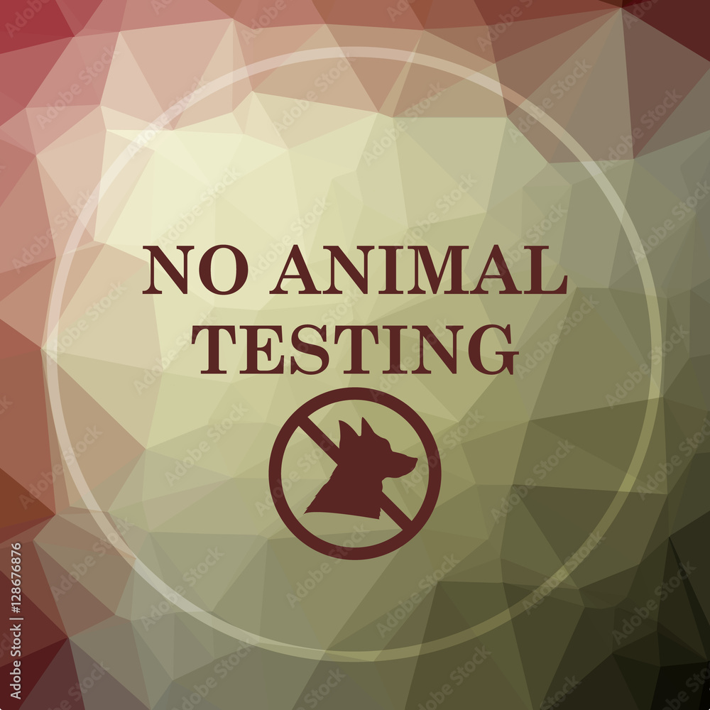 Obraz premium No animal testing icon