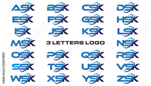 3 letters modern generic swoosh logo  ASK, BSK, CSK, DSK, ESK, FSK, GSK, HSK, ISK, JSK, KSK, LSK, MSK, NSK, OSK, PSK, QSK, RSK, SSK, TSK, USK, VSK, WSK, XSK, YSK, ZSK photo