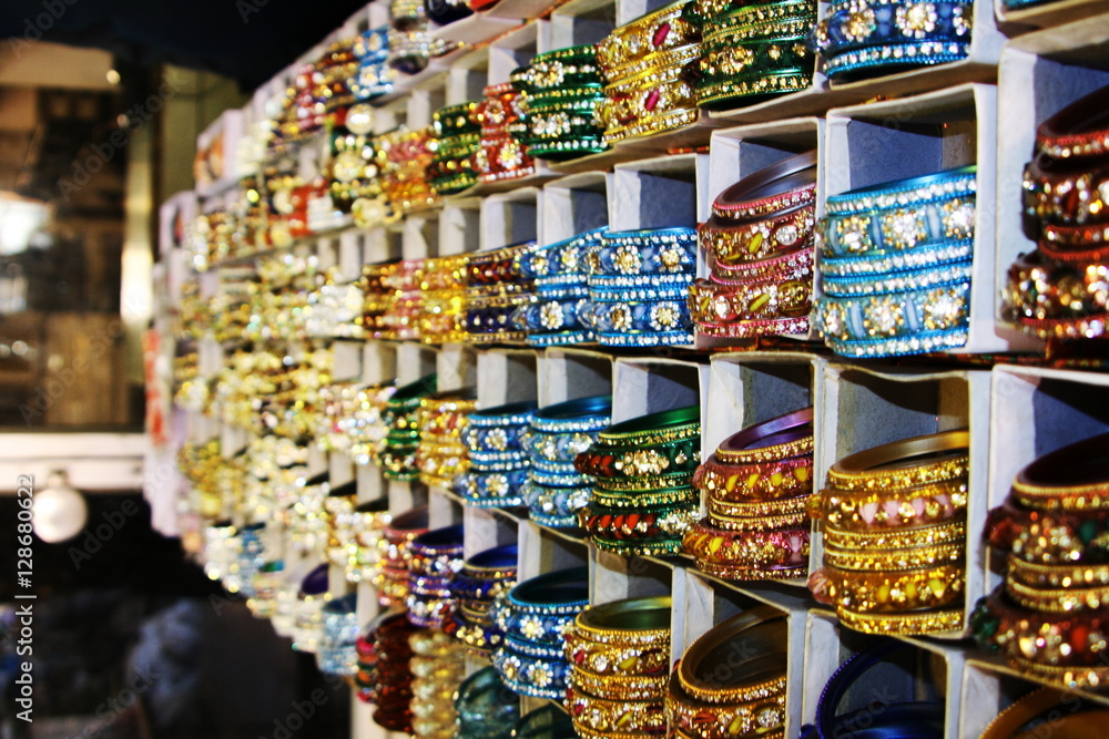 Colorful bracelet in India