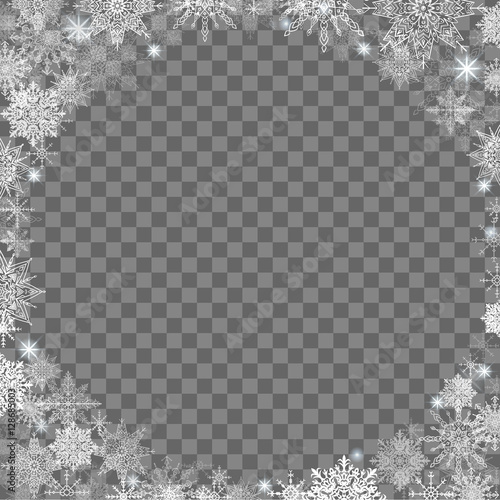 fabulous Christmas background with transparent basis and lots of