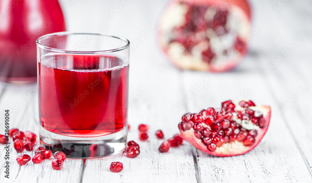 Fresh made Pomegranate juice Fresh made Pomegranate juice