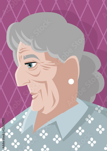 old cute woman