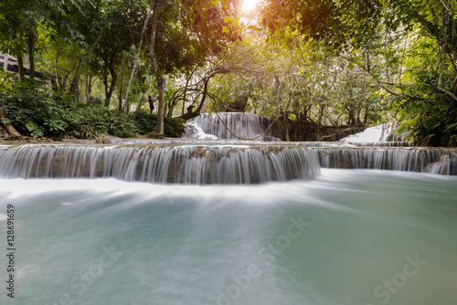 Tadklangsi waterfall  at luangprabang   Lao