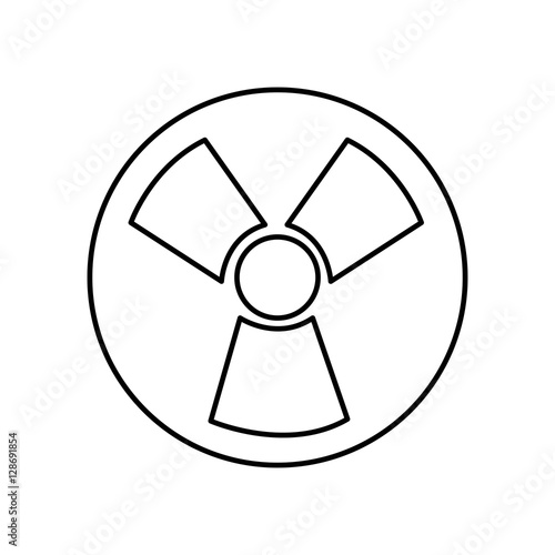 nuclear energy symbol isolated icon vector illustration design