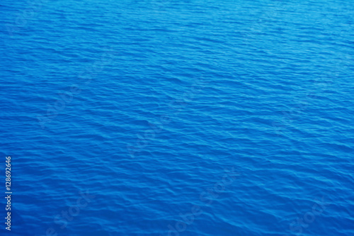 Blue sea water texture peaceful background