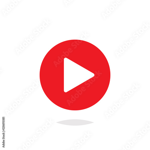 Play button icon red