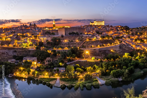 Toledo cityscape at sunset. Toledo, Spain. © mrks_v