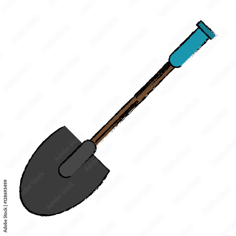 drawing shovel tool element camping vector illustration eps 10 drawing shovel tool element camping vector illustration eps 10
