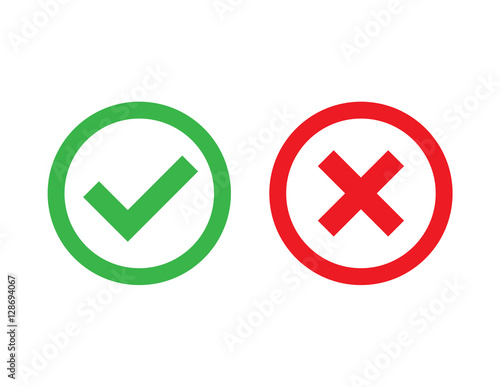 Check mark icon outline vector