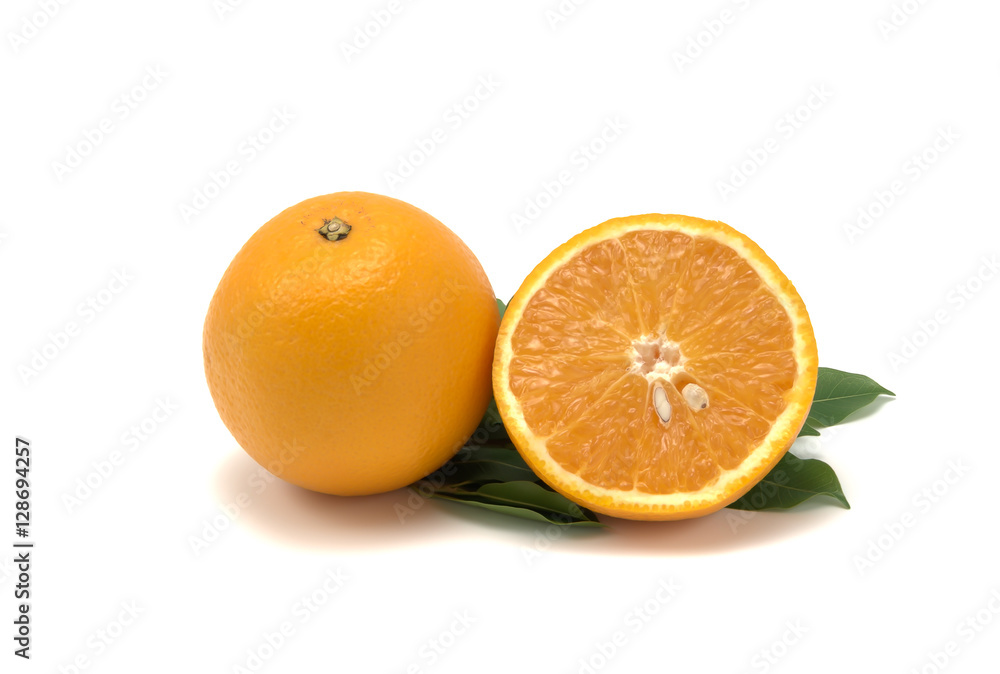 Beautiful yellow and orange on a white background Beautiful yellow and orange on a white background