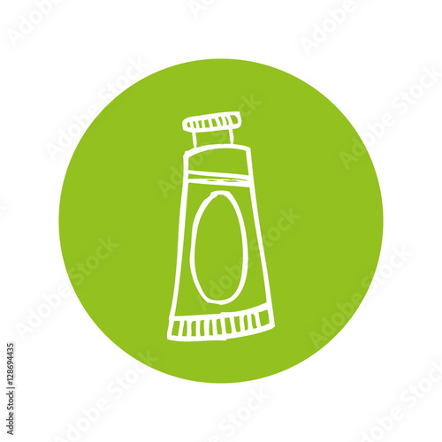 paint tube isolated icon vector illustration design