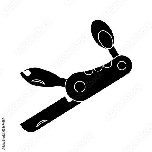 pictogram knife multi-tool army camping vector illustration eps 10