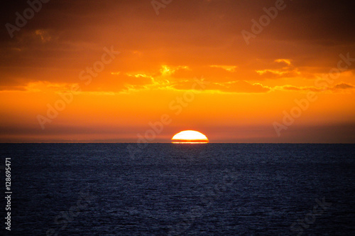 Dramatic Sunset @ Atlantic Ocean © Srinivasan