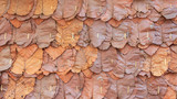 Dry leaves texture, Dry leaves background for design with copy space for text or image. Leaf Motifs that occurs natural.