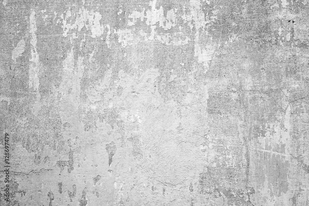 Old grunge wall background. Grey abstract concrete wall texture.