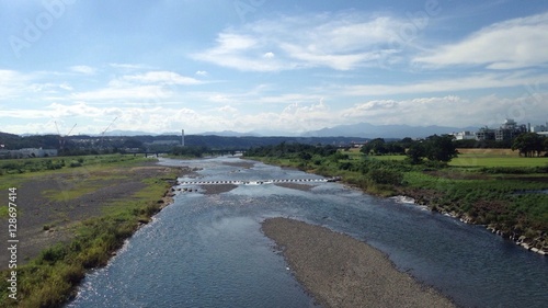 Fotografie sunny day riverscape