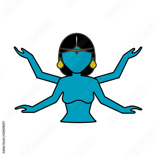 Shiva indian god icon vector illustration graphic design