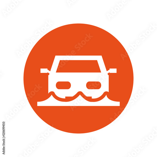 car insurance service isolated icon vector illustration design