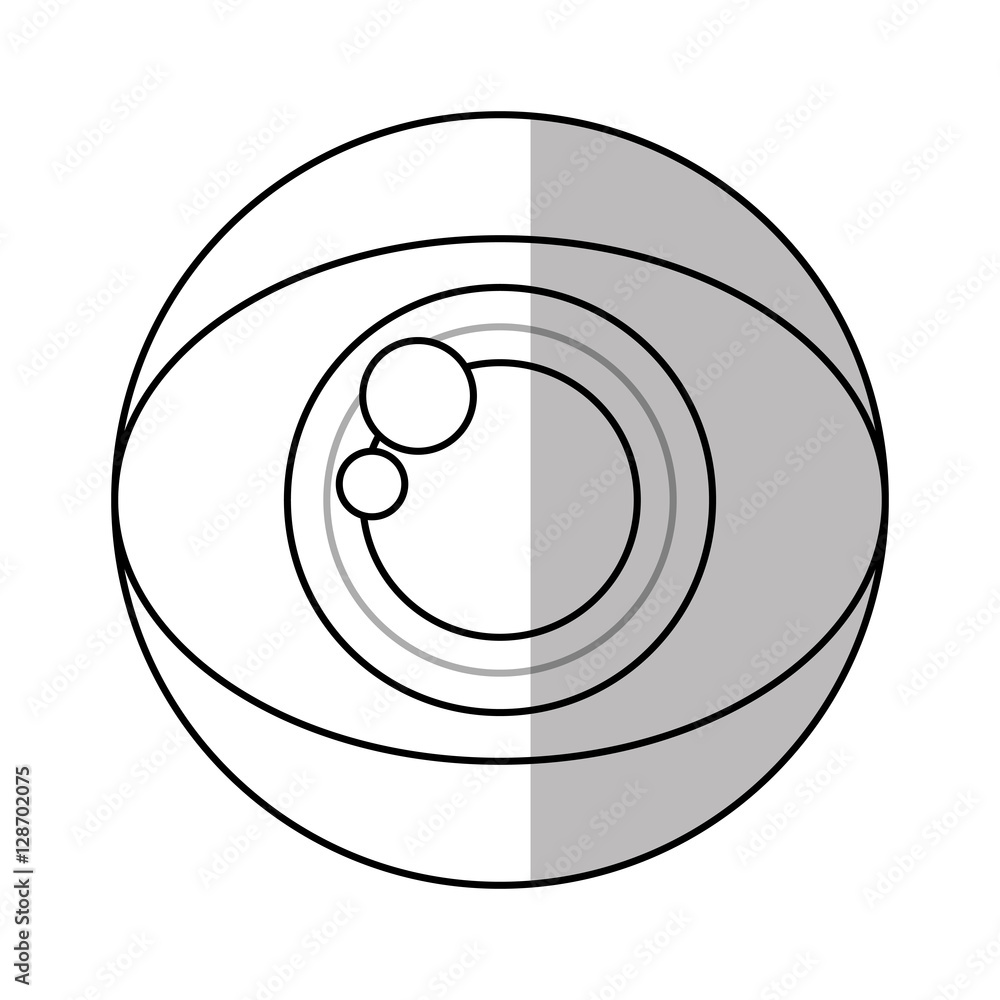 Eye icon. View look vision optical and human theme. Isolated design. Vector illustration Eye icon. View look vision optical and human theme. Isolated design. Vector illustration