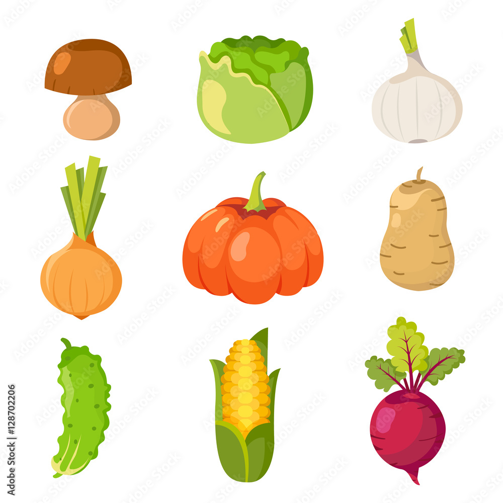Healty food cartoon representing set Healty food cartoon representing set