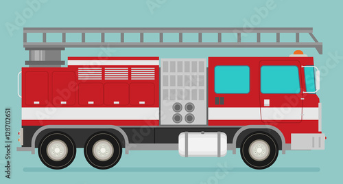  Fire truck rescue engine transportation. Firefighter emergency.