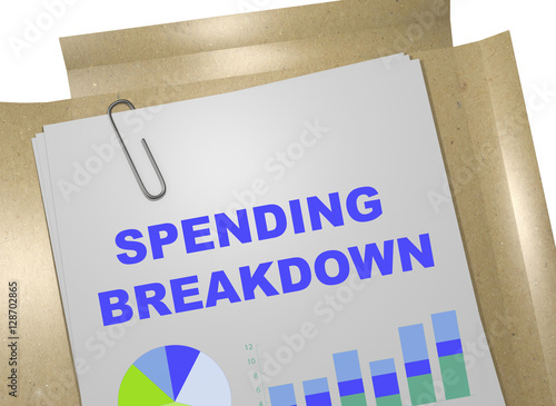 Spending Breakdown - business concept