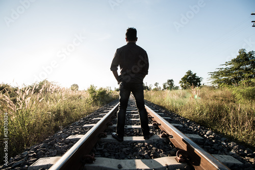 man on railway