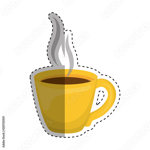 Delicious fresh coffee icon vector illustration graphic design