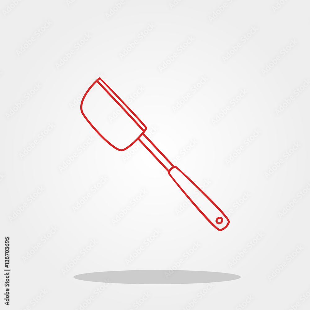 Soup spoon cute icon in trendy flat style isolated on color background. Kitchenware symbol for your design, logo, UI. Vector illustration, EPS10. Soup spoon cute icon in trendy flat style isolated on color background. Kitchenware symbol for your design, logo, UI. Vector illustration, EPS10.