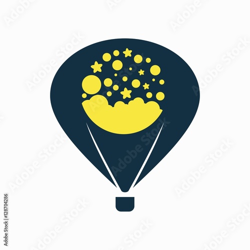 Balloon air logo design, balloon air design, balloon air vector