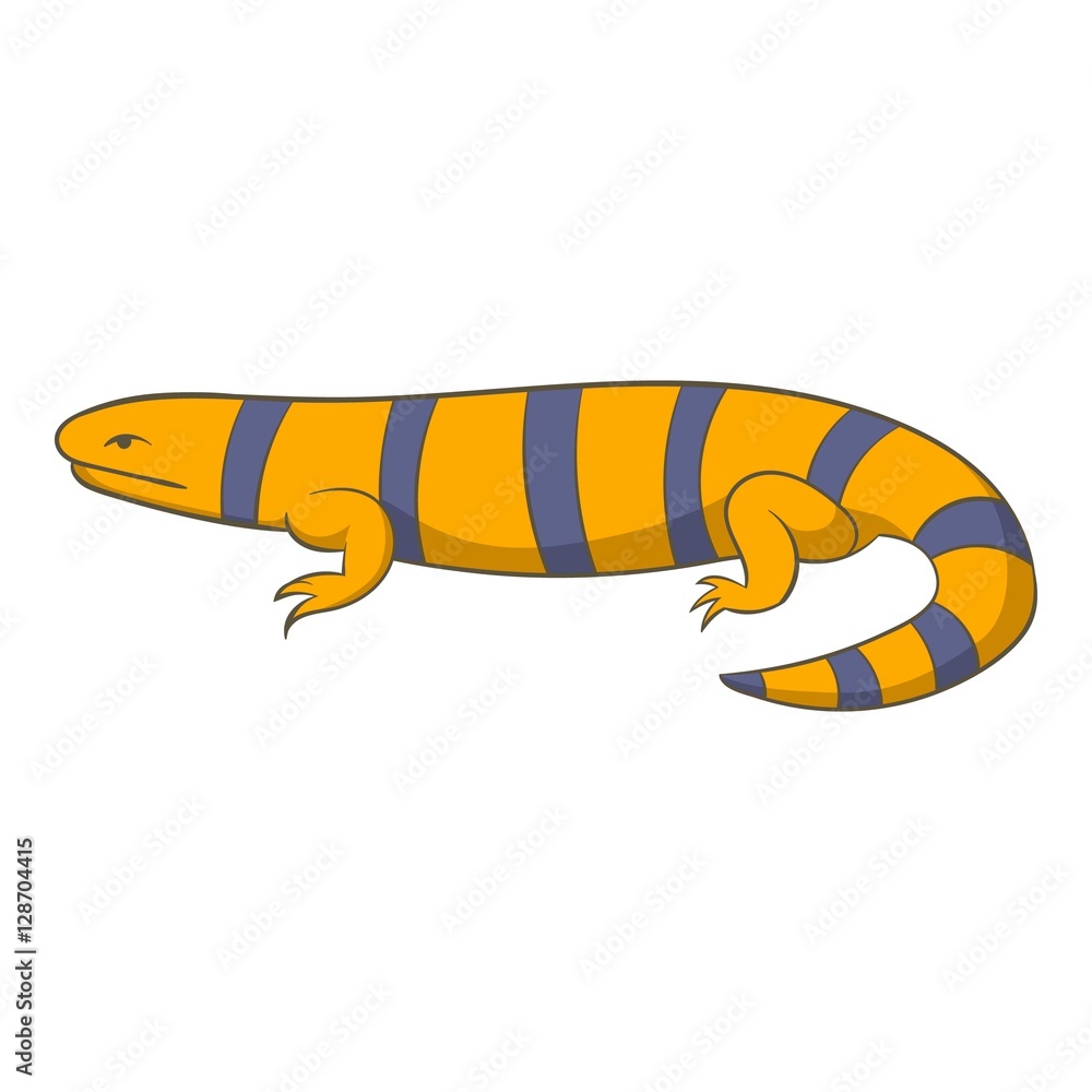 Obraz premium Yellow lizard icon. Cartoon illustration of yellow lizard vector icon for web