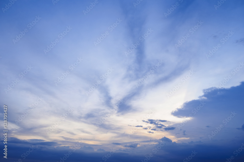 Dramatic Sky Evening Cloud Nature Abstract background