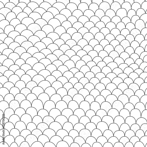 hand drawn seamless pattern with scales