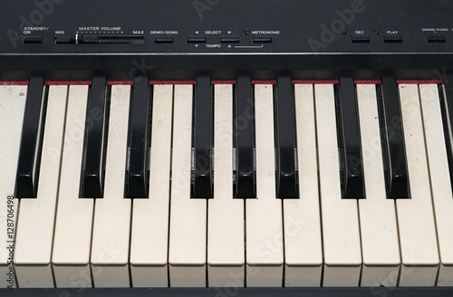 Konstfotografi Old Piano keyboard