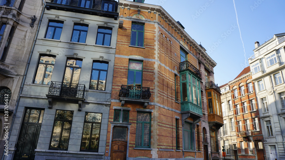 traditional buildings from brussels