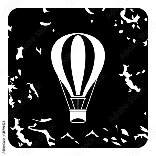 Air balloon icon. Grunge illustration of air balloon vector icon for web